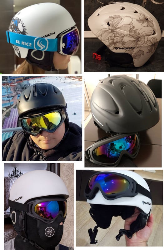 Moon CE certifikat PC+EPS Skijaška kaciga za odrasle Muškarci Žene Klizanje Skateboard Kaciga Snježni sportovi Snowboard kacige sa zaštitnim naočalama