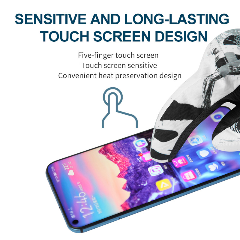 PHMAX slidinėjimo pirštinės vyrams moterims, žieminės snieglentės vandeniui atsparios pirštinės