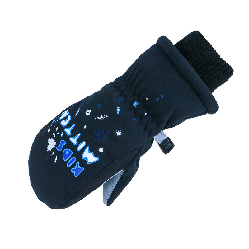 Atsparios vėjui berniukams mergaitėms kūdikių snieglenčių pirštinės lauke žiemos vaikams šiltos slidinėjimo sniego pirštinės