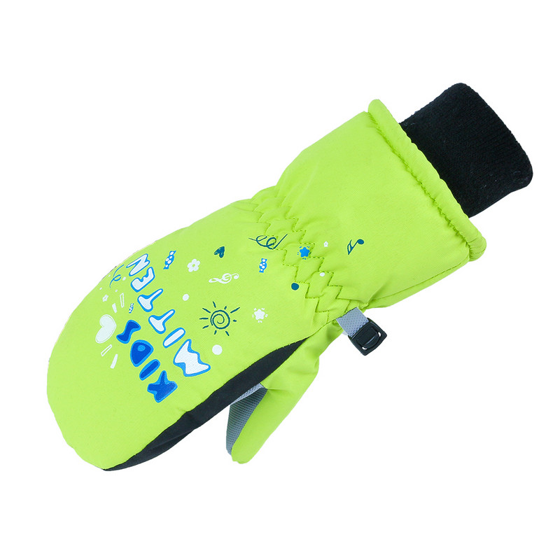 Atsparios vėjui berniukams mergaitėms kūdikių snieglenčių pirštinės lauke žiemos vaikams šiltos slidinėjimo sniego pirštinės