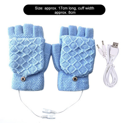 Mănuși cu încălzire electrică prin USB Mănuși cu două fețe pentru încălzire Mănuși Reîncărcabile Impermeabil Temperatură reglabilă Ciclism Schi