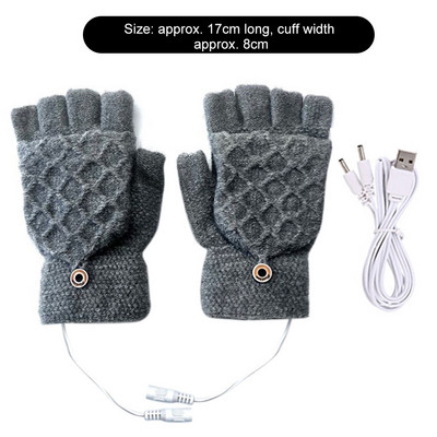 Mănuși cu încălzire electrică prin USB Mănuși cu două fețe pentru încălzire Mănuși Reîncărcabile Impermeabil Temperatură reglabilă Ciclism Schi