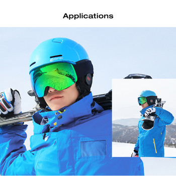 Κράνος σκι Bluetooth Έξυπνο αδιάβροχο κράνος Snowboard ανδρών για σκι Γυναικεία Skateboard Skateboard Ski Snow Εξοπλισμός για παιδιά