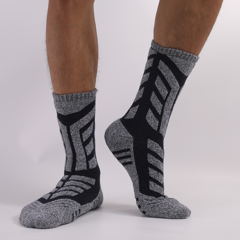 Žiemos sportas terminės slidinėjimo kojinės vyrams lauke, žygiams pėsčiomis, termoso kojinėmis neslystančios storos apačios laisvalaikio dviračių kojinės EU 39-47
