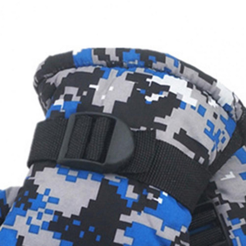 2021 Mănuși pentru copii de iarnă din lână Mănuși de camuflaj calde la modă pentru copii băieți și fete mănuși groase de schi în aer liber 7-11 ani