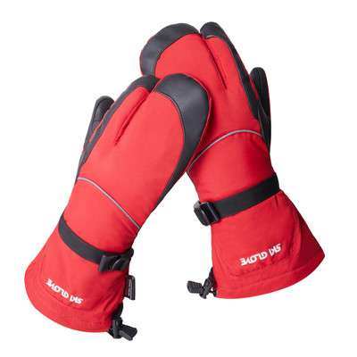 Sniego slidinėjimo pirštinės su jutikliniu ekranu DuPont Sorona izoliacinės vyriškos moteriškos žiemos šiltos sniego motociklų pirštinės