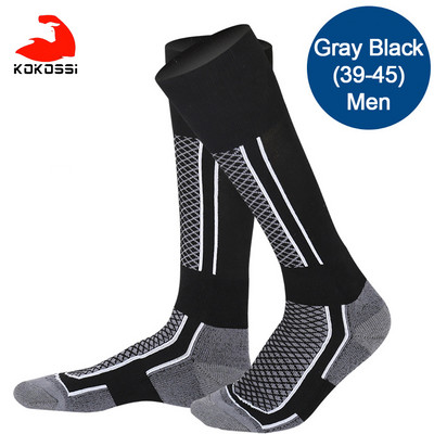 KoKossi lauko slidinėjimo kojinės ilgos aukšto vamzdžio žieminės storos šilto rankšluosčio apatinės alpinizmo snieglenčių sportinės kojinės suaugusiems vaikams
