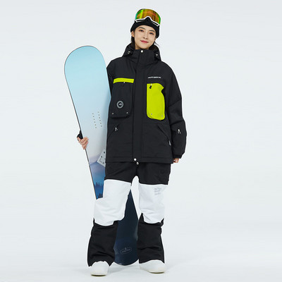 2022. Novo žensko i muško skijaško odijelo Zimsko snježno odijelo Vodootporno za snowboarding Otporan na vjetar Održava toplinu Muška skijaška jakna i komplet hlača