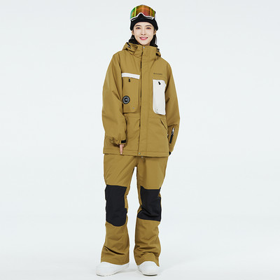 2022. Novo žensko i muško skijaško odijelo Zimsko snježno odijelo Vodootporno za snowboarding Otporan na vjetar Održava toplinu Muška skijaška jakna i komplet hlača