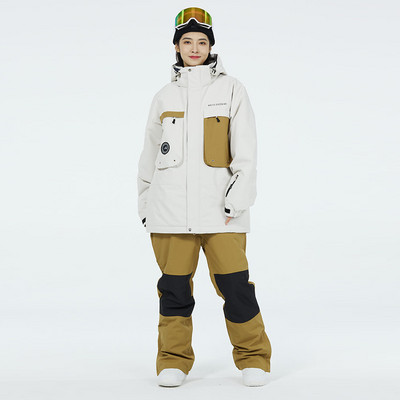 2022. Novo žensko i muško skijaško odijelo Zimsko snježno odijelo Vodootporno za snowboarding Otporan na vjetar Održava toplinu Muška skijaška jakna i komplet hlača