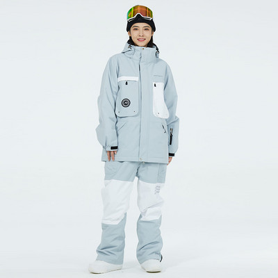 2022. Novo žensko i muško skijaško odijelo Zimsko snježno odijelo Vodootporno za snowboarding Otporan na vjetar Održava toplinu Muška skijaška jakna i komplet hlača