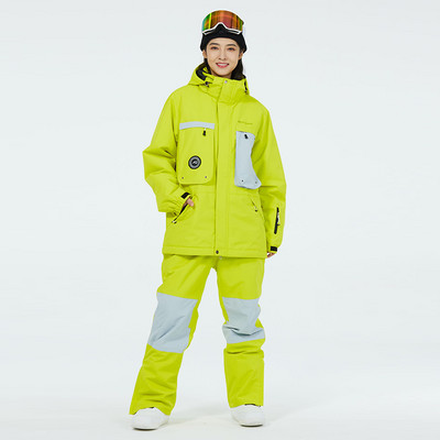 2022. Novo žensko i muško skijaško odijelo Zimsko snježno odijelo Vodootporno za snowboarding Otporan na vjetar Održava toplinu Muška skijaška jakna i komplet hlača