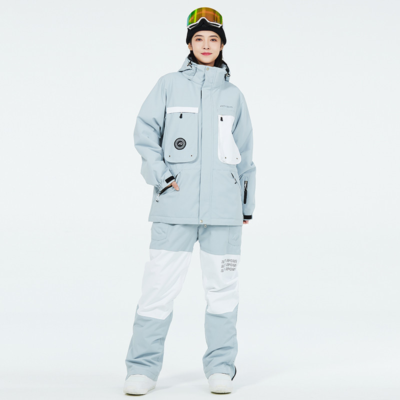 2022. Novo žensko i muško skijaško odijelo Zimsko snježno odijelo Vodootporno za snowboarding Otporan na vjetar Održava toplinu Muška skijaška jakna i komplet hlača