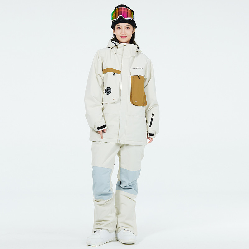 2022. Novo žensko i muško skijaško odijelo Zimsko snježno odijelo Vodootporno za snowboarding Otporan na vjetar Održava toplinu Muška skijaška jakna i komplet hlača