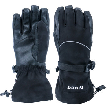 Сензорен екран 3 пръста Ски ръкавици за сняг DuPont Sorona Изолационни ски ръкавици Мъже Жени Зимни Топли ръкавици за сноуборд с три пръста