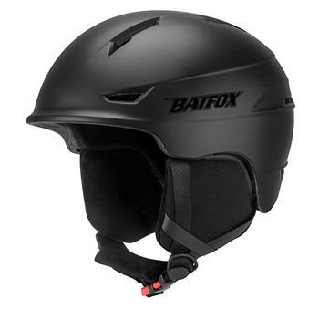 BATFOX Ски каска Вградена формована каска за сноуборд за мъже, жени Защитна каска за мотоциклет, колоездене, ски, защитна каска 58-62 см
