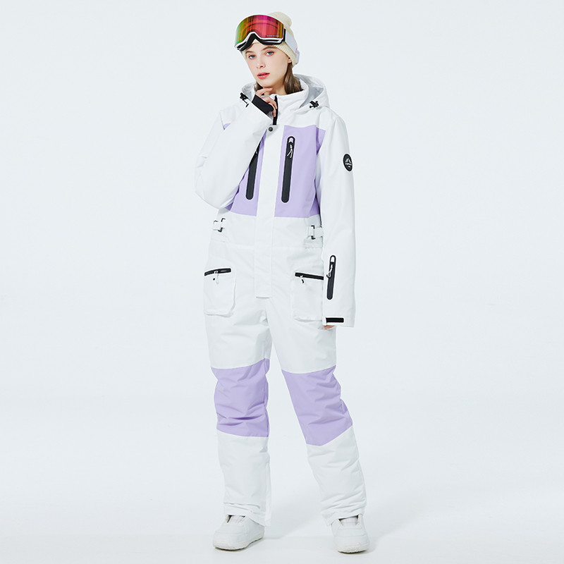 Salopete pentru bărbați sau femei Ice Snow Snowboarding Îmbrăcăminte Iarnă în aer liber Costum impermeabil Schi Îmbrăcăminte dintr-o singură bucată Unsex