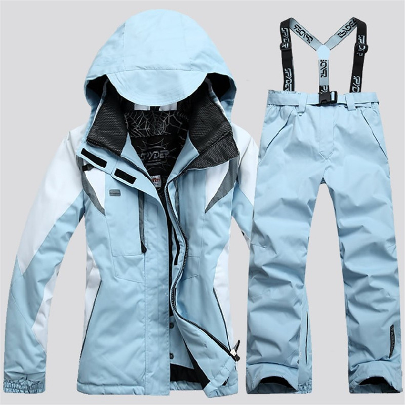 Spider Нов дамски ски костюм Ски яке + панталон в стил на драскулки Женски комплект за сноуборд Палто и панталон за сноуборд Дамски ски костюм