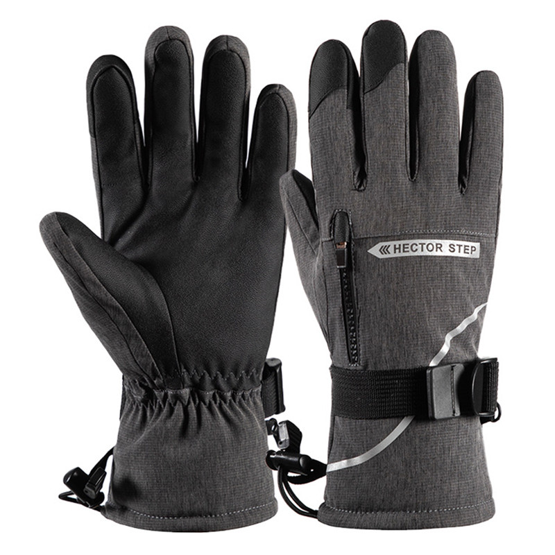 LOCLE Slidinėjimo pirštinės su jutikliniu ekranu Vyrams Moterims Šiltos Vėjo nepraleidžiančios Jodinėjimas Žygiai Slidinėjimas Riedlentė Snieglenčių pirštinės Sniego motociklo Pirštinės