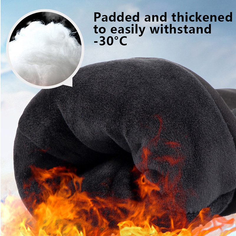 LOCLE Slidinėjimo pirštinės su jutikliniu ekranu Vyrams Moterims Šiltos Vėjo nepraleidžiančios Jodinėjimas Žygiai Slidinėjimas Riedlentė Snieglenčių pirštinės Sniego motociklo Pirštinės