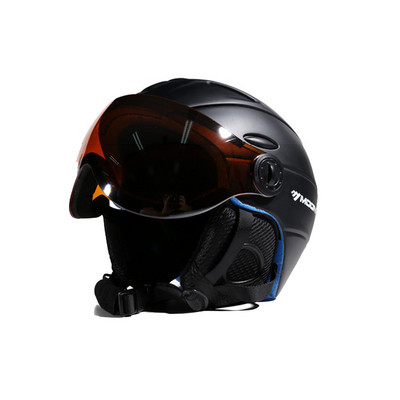 Du viename Visor slidinėjimo snieglenčių šalmas, nuimamas sniego kaukė, apsauganti nuo rasojimo, integruota apsauga nuo UV spindulių, mažo svorio suaugusieji, vyrai, moterys