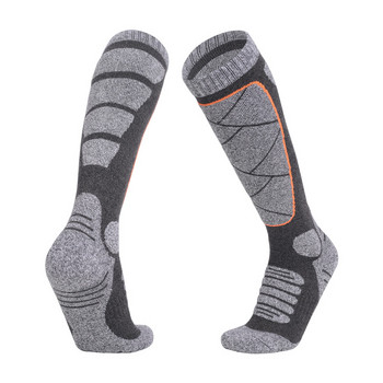 Професионални ски чорапи Зимни топли удебелени възглавници Хавлиени долнища Спорт на открито Туризъм Катерене Дълги чорапи Размер 35-45