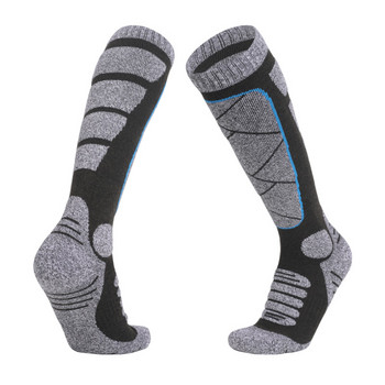 Επαγγελματικές κάλτσες σκι Χειμερινές ζεστές παχύρρευστες πετσέτες μαξιλαριού κάτω μέρος Αθλητισμός για πεζοπορία Αναρρίχηση μακριά κάλτσες Μέγεθος 35-45