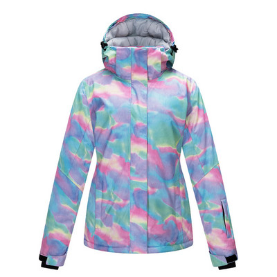 Moteriška slidinėjimo striukė slidinėjimo kelnės žieminė, atspari vėjui, vandeniui atspari, kvėpuojanti, šilta moteriška snieglenčių striukė Snieglenčių kelnės Nauja slidinėjimo įranga