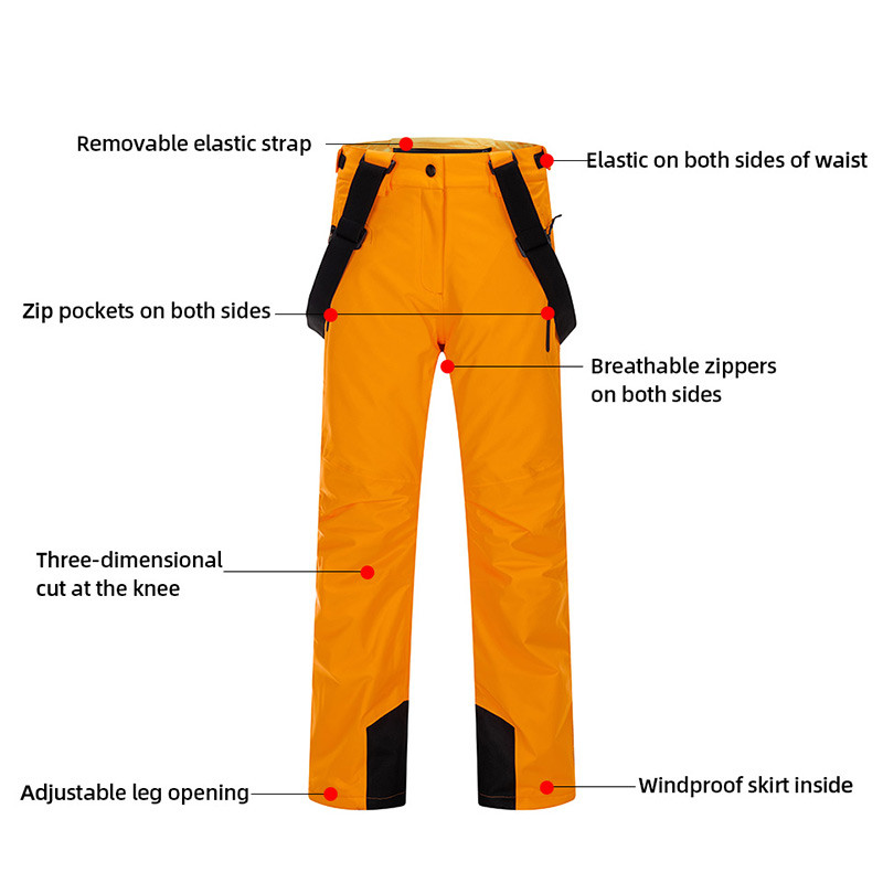 Moteriška slidinėjimo striukė slidinėjimo kelnės žieminė, atspari vėjui, vandeniui atspari, kvėpuojanti, šilta moteriška snieglenčių striukė Snieglenčių kelnės Nauja slidinėjimo įranga
