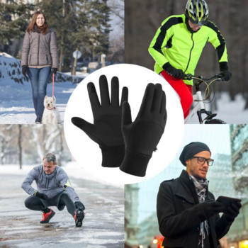 Водоустойчиви зимни топли ръкавици за сняг Топли ски ръкавици със сензорен екран Ветроустойчиви термични ръкавици Мъже Жени Ръкавици за студено зимно време