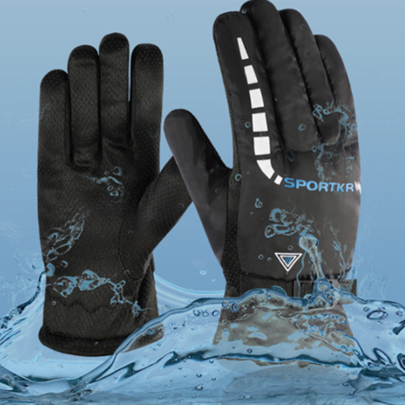 Vyriškos žieminės slidinėjimo pirštinės, neperšlampamos, atsparios vėjui, lauko sportui, dviračių sportui, pirštinėms, dviračiams, motociklams, žygiams, kempingams, šiltoms pirštinėms