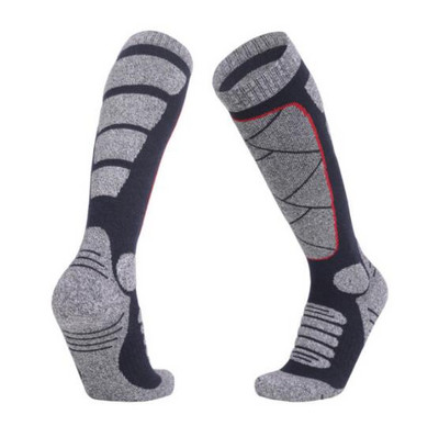 Žiemos Moterys Vyrai Medvilninės šiluminės slidinėjimo kojinės Lauko futbolas Dviračių sportas Šiltos sportinės kojinės Rankšluostės apatinės ilgos vamzdinės kojinės termokojinės