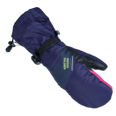 Mănuși de schi și zăpadă rezistente la apă de iarnă Smartphone roz, ecran tactil, bărbați, femei, mănuși de schi calde