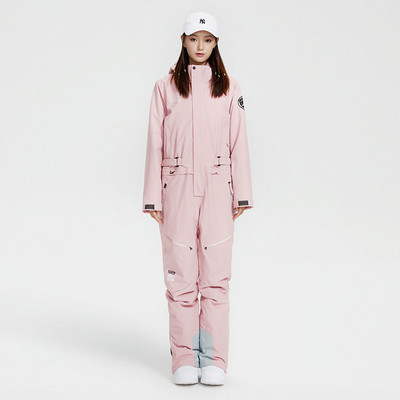 Zimné športové nepremokavé lyžiarske overaly pre ženy s kapucňou, horské ženy, jednodielne zimné overaly, dámske snowboardové overaly, teplé overaly