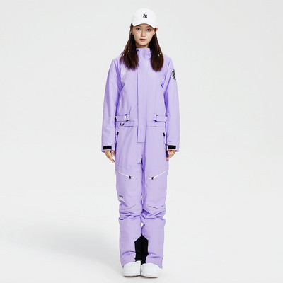 Zimné športové nepremokavé lyžiarske overaly pre ženy s kapucňou, horské ženy, jednodielne zimné overaly, dámske snowboardové overaly, teplé overaly