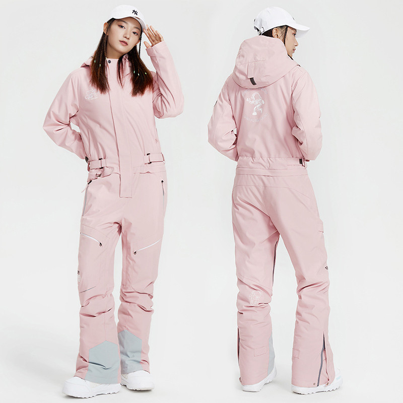 Zimné športové nepremokavé lyžiarske overaly pre ženy s kapucňou, horské ženy, jednodielne zimné overaly, dámske snowboardové overaly, teplé overaly