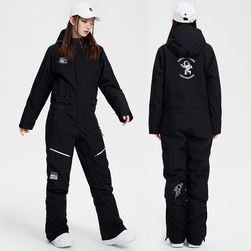 Zimné športové nepremokavé lyžiarske overaly pre ženy s kapucňou, horské ženy, jednodielne zimné overaly, dámske snowboardové overaly, teplé overaly