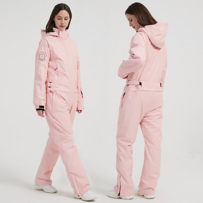 2022 m. žiemos moteriškas vientisas slidinėjimo kostiumas nuo vėjo sportinis moteriškas kombinezonas lauke, moteriški sniego kostiumai, neperšlampami mergaičių kombinezonai