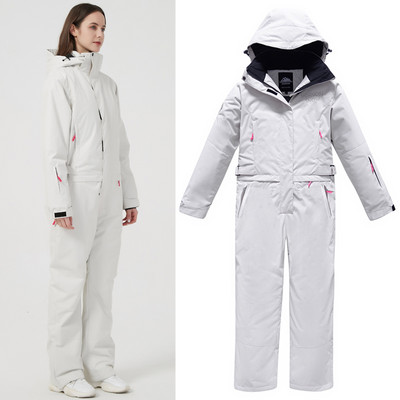 2022 m. žiemos moteriškas vientisas slidinėjimo kostiumas nuo vėjo sportinis moteriškas kombinezonas lauke, moteriški sniego kostiumai, neperšlampami mergaičių kombinezonai