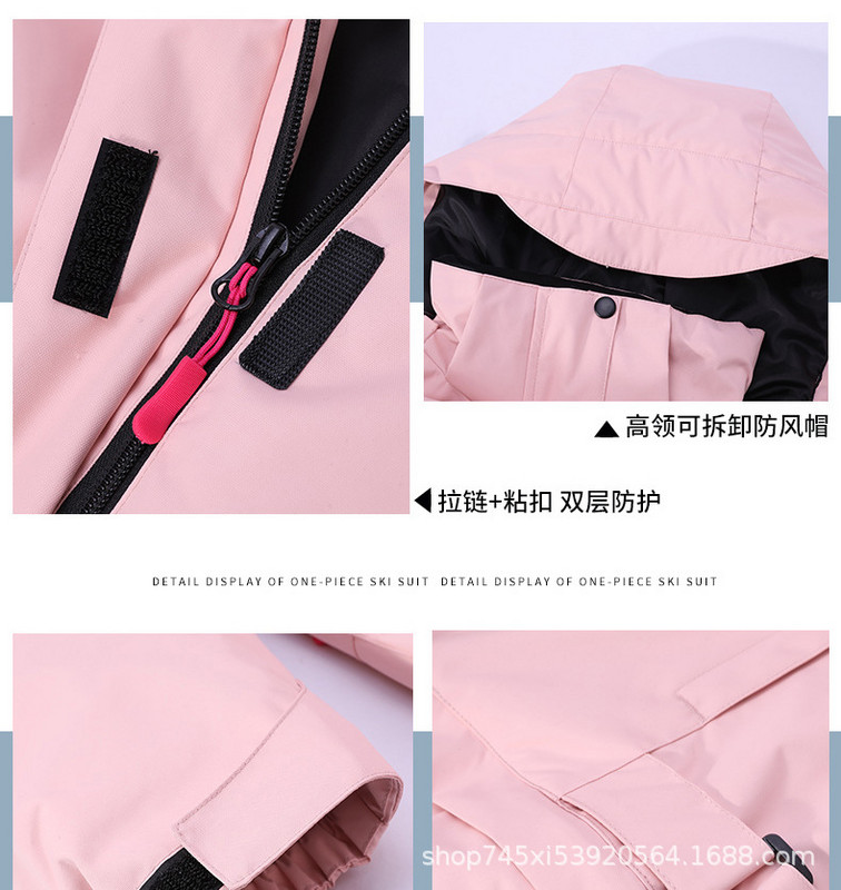 2022 m. žiemos moteriškas vientisas slidinėjimo kostiumas nuo vėjo sportinis moteriškas kombinezonas lauke, moteriški sniego kostiumai, neperšlampami mergaičių kombinezonai