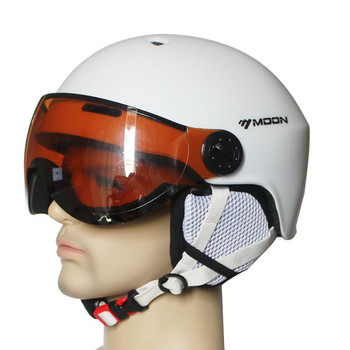 Γυαλιά κράνους σκι MOON ενσωματωμένα 52-63 εκ. Κράνος για παιδιά για ενήλικες για υπαίθριο αθλητικό σκι Skateboard Κράνη Snowboard Ανδρικά