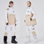 Naujas šiltas slidžių komplektas moteriškas lauko snieglenčių striukė Vyriškas kombinezonas slidinėjimo kostiumas, atsparus vėjui, vandeniui atsparus žieminis drabužis, kvėpuojantis sniego kelnės