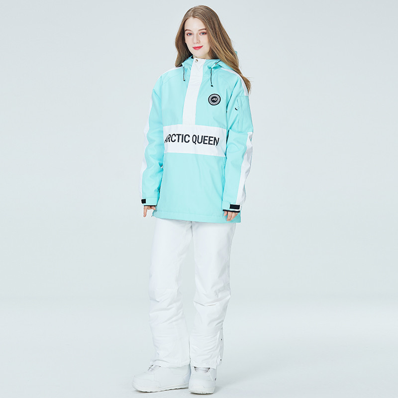 Naujas berniukų ir mergaičių slidinėjimo kostiumas, neperšlampamas kelnės + striukės komplektas, žieminis sniego kostiumas, atsparus vėjui, vandeniui atsparus snieglentei, stori drabužiai, slidinėjimo kostiumas