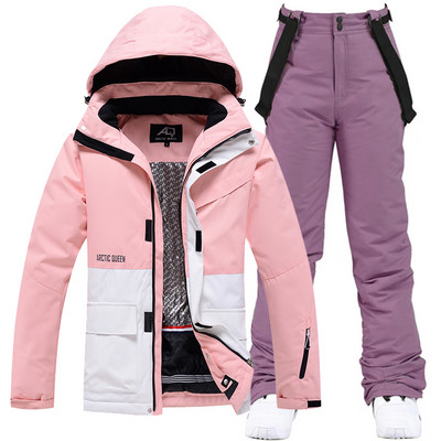 -30 Costumul pentru zăpadă de gheață pentru bărbați sau femei. Îmbrăcăminte pentru snowboarding. Costume de schi. Seturi de iarnă, impermeabile, în aer liber, jachete și pantaloni, unsex.