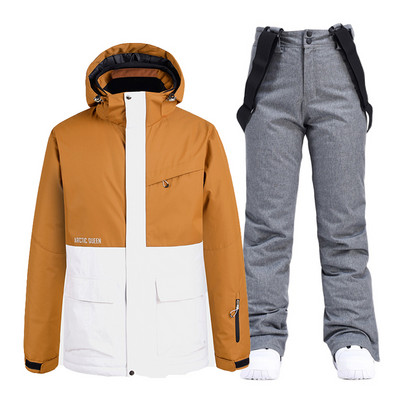 -30 Costumul pentru zăpadă de gheață pentru bărbați sau femei. Îmbrăcăminte pentru snowboarding. Costume de schi. Seturi de iarnă, impermeabile, în aer liber, jachete și pantaloni, unsex.