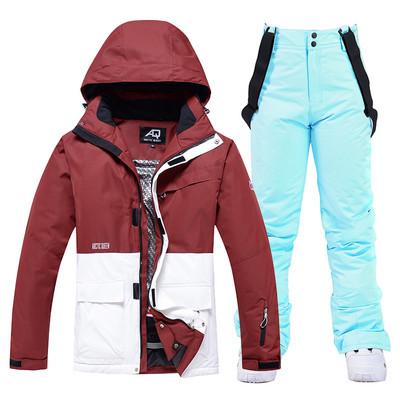 -30 Costumul pentru zăpadă de gheață pentru bărbați sau femei. Îmbrăcăminte pentru snowboarding. Costume de schi. Seturi de iarnă, impermeabile, în aer liber, jachete și pantaloni, unsex.