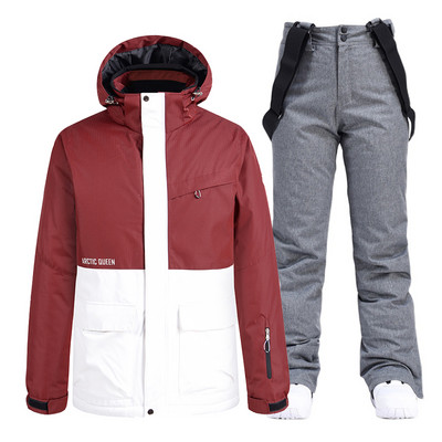 -30 Costumul pentru zăpadă de gheață pentru bărbați sau femei. Îmbrăcăminte pentru snowboarding. Costume de schi. Seturi de iarnă, impermeabile, în aer liber, jachete și pantaloni, unsex.