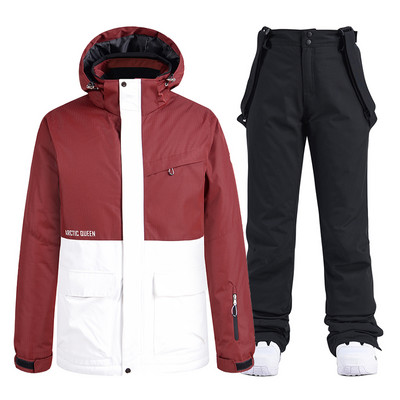 -30 Costumul pentru zăpadă de gheață pentru bărbați sau femei. Îmbrăcăminte pentru snowboarding. Costume de schi. Seturi de iarnă, impermeabile, în aer liber, jachete și pantaloni, unsex.