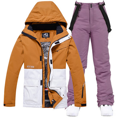 -30 Costumul pentru zăpadă de gheață pentru bărbați sau femei. Îmbrăcăminte pentru snowboarding. Costume de schi. Seturi de iarnă, impermeabile, în aer liber, jachete și pantaloni, unsex.