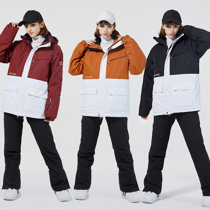 -30 Costumul pentru zăpadă de gheață pentru bărbați sau femei. Îmbrăcăminte pentru snowboarding. Costume de schi. Seturi de iarnă, impermeabile, în aer liber, jachete și pantaloni, unsex.